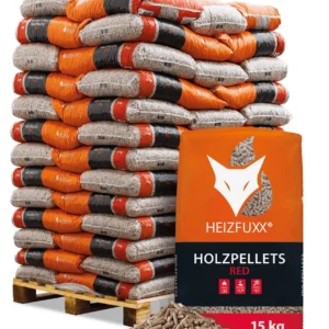 Granulés de bois HEIZFUXX rouges 975 kg (65 x 15 kg)