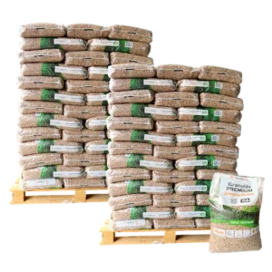 Granulés de bois Premium SimplyPELLET – 2 palettes – 130 sacs 1950 kg