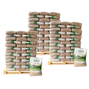 Granulés de bois Premium SimplyPELLET – 3 palettes – 195 sacs 2925 kg