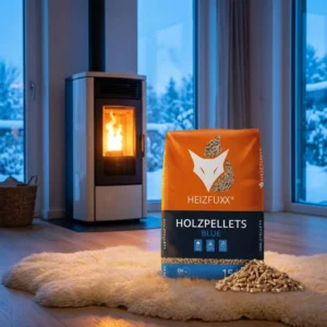 Granulés de bois HEIZFUXX bleus