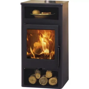 Poêle à bois avec chauffe plat Altea – 5,9 kW
