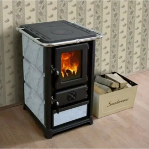 Poêle à bois avec plaque de cuisson Olymp Plus – 11 kW